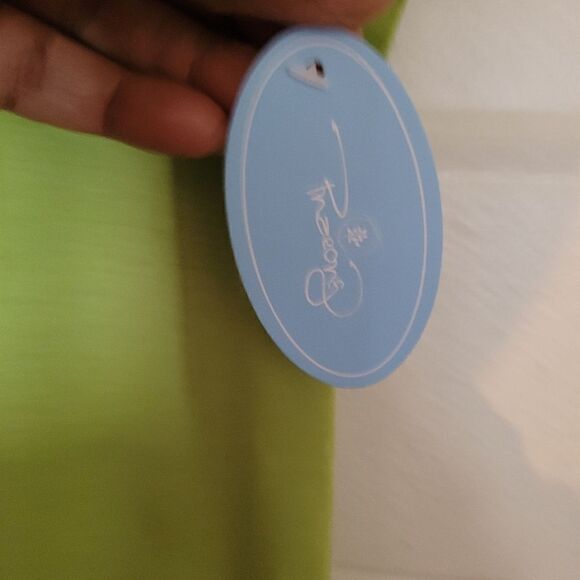 PNAEONG Women's Size large Cotton Nwt Lime green Unworn Short Sleeve - Picture 6 of 6